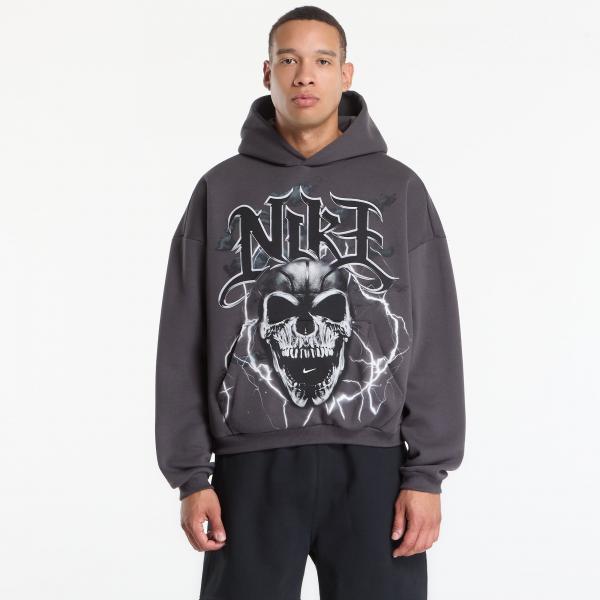 Mikina Nike Standard Issue Men's Brushed Pullover Basketball Hoodie Anthracite/ White/ Pale Ivory S