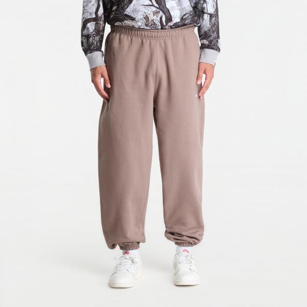 Mikina Nike Solo Swoosh Men's Cuffed Fleece Pants Mink Brown/ Mink Brown/ White XL