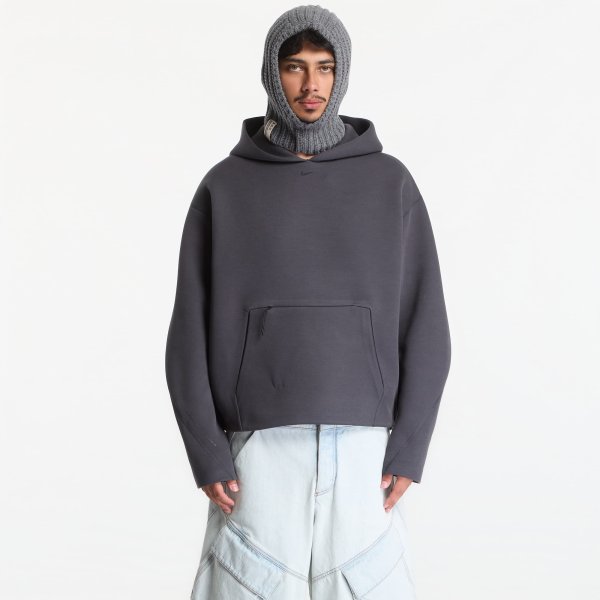 Mikina Nike Tech Men's Fleece Pullover Hoodie Anthracite/ Black M