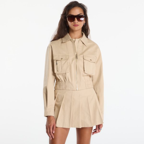 Bunda GUESS Juliane Utility Cargo Pocket Jacket Safari Tan L