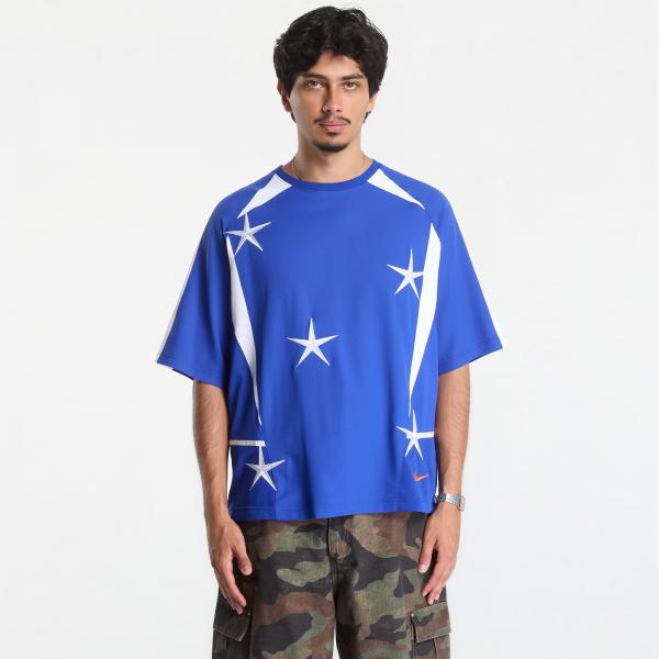 Dres Nike "Your Message Here" Men's Soccer Jersey Old Royal/ White/ Safety Orange L