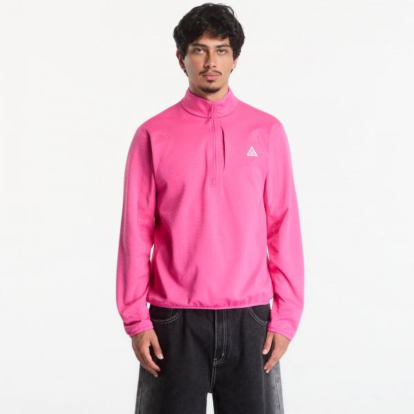 Mikina ACG "Wolf Grid" Men's Therma-FIT 1/2-Zip Hiking Top Desert Pink/ Summit White L