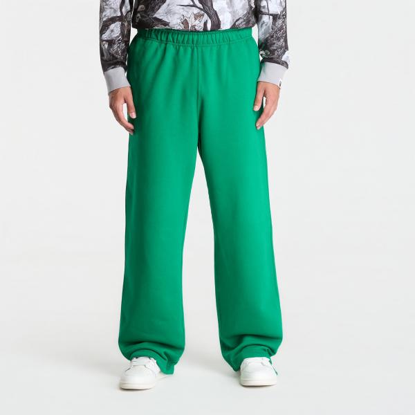 Mikina Nike Solo Swoosh Men's Fleece Open-Hem Pants Court Green/ Court Green/ White M