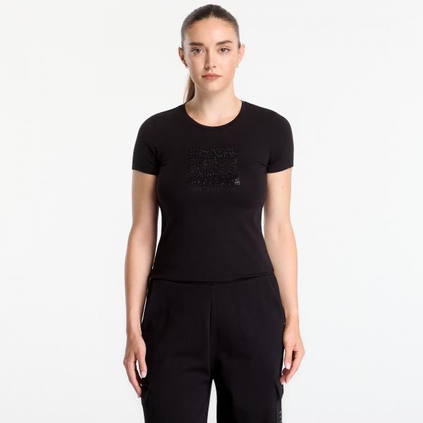 Tričko EA7 Emporio Armani Train Logo Series W Tee Ss Str Black XS
