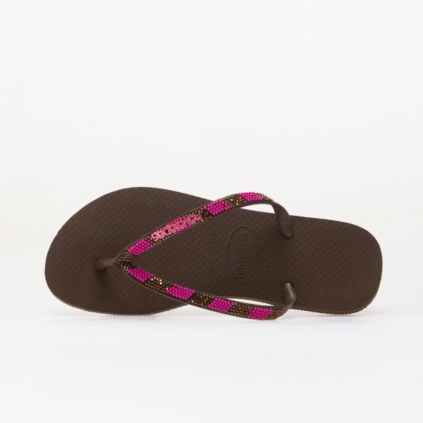Tenisky Havaianas Slim Glow Dark Brown EUR 37/38