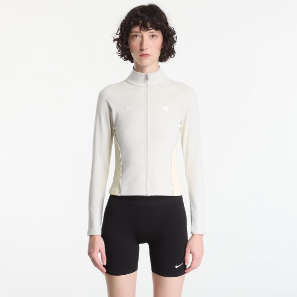 Mikina Nike Sportswear Women's Full-Zip Long-Sleeve Top Light Bone/ Alabaster XS