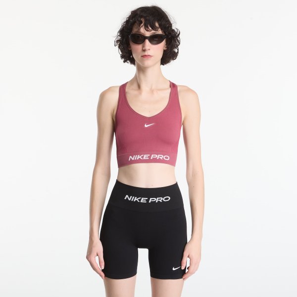 Podprsenka Nike Pro Seamless Women's Dri-FIT Tank Top Pink Smoke/ White XS