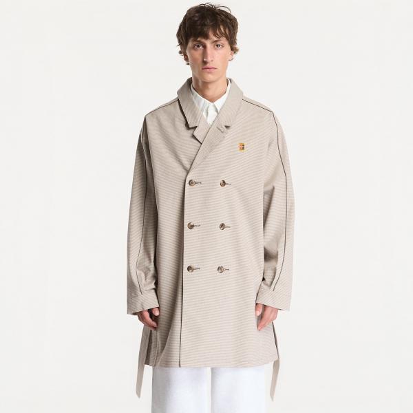Kabát Nike Club Rules Men's Trench Coat Mink Brown/ Sanddrift/ Ironstone M