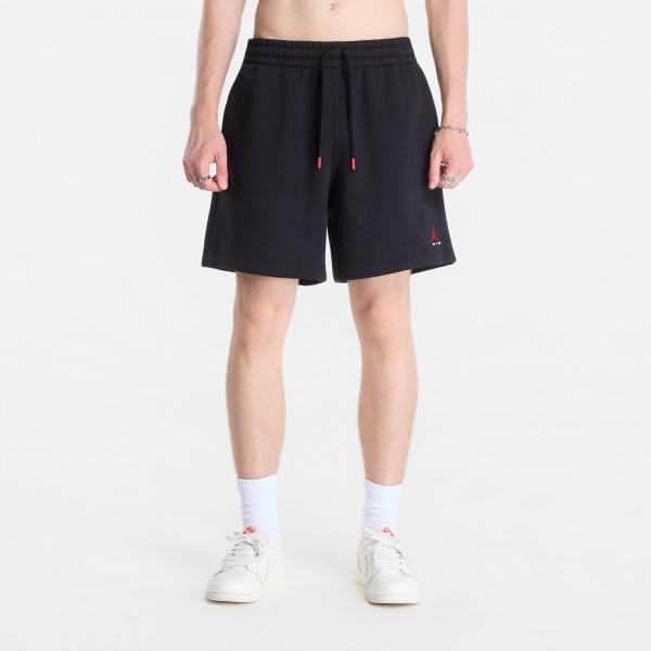 Šortky Jordan Brooklyn Fleece Men's Shorts Black/ University Red XL