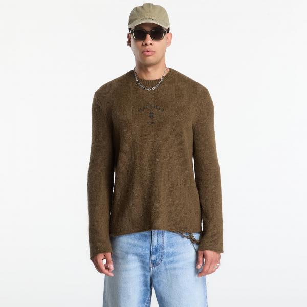 Svetr MM6 Crewneck Khaki/ Black Print M