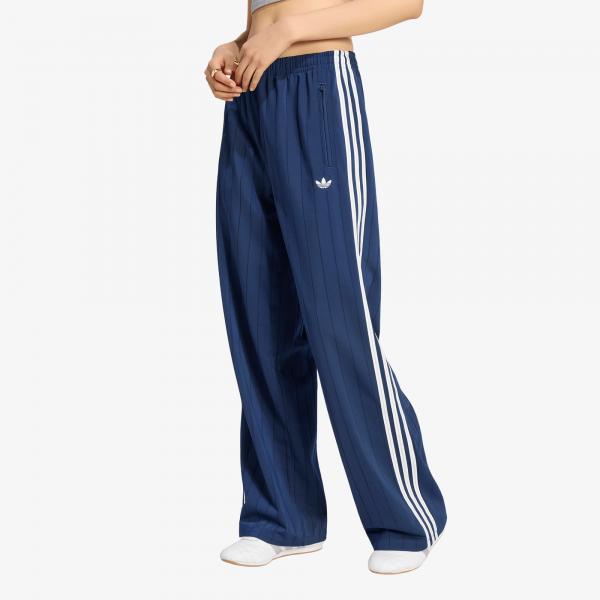 Tepláky adidas Pinstripe Firebird Loose Trackpant Night Indigo/ White/ Grey Two S