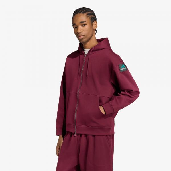 Mikina adidas Spacer Full Zip Hoodie Maroon XL