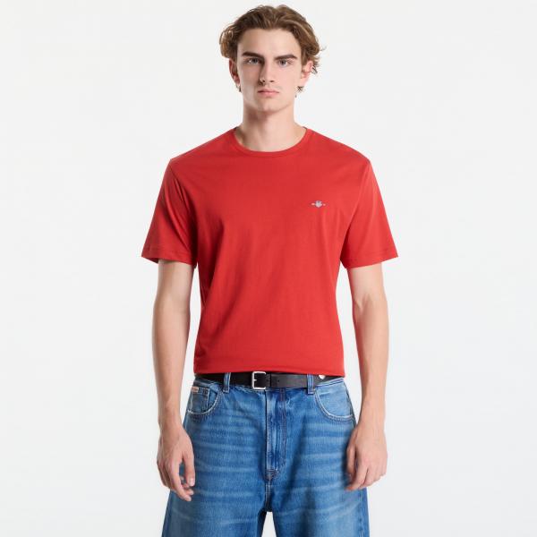 Tričko Gant Reg Shield Ss T-Shirt Soft Apricot L