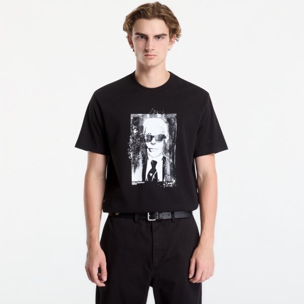 Tričko Karl Lagerfeld Jeans Reg Karl Kameo Tee Black L