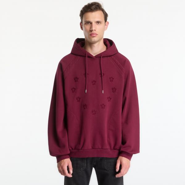 Mikina Études Studio Structure B Heart Hoodie Wine L