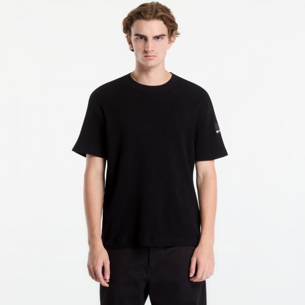 Tričko Karl Lagerfeld Jeans Reg Ss Waffle Tee Black XL