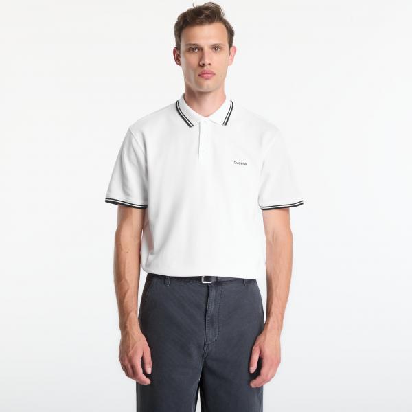 Tričko Queens Men's Polo Tee White L