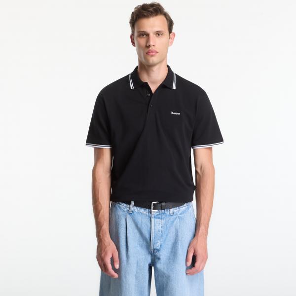 Tričko Queens Men's Polo Tee Black XXL