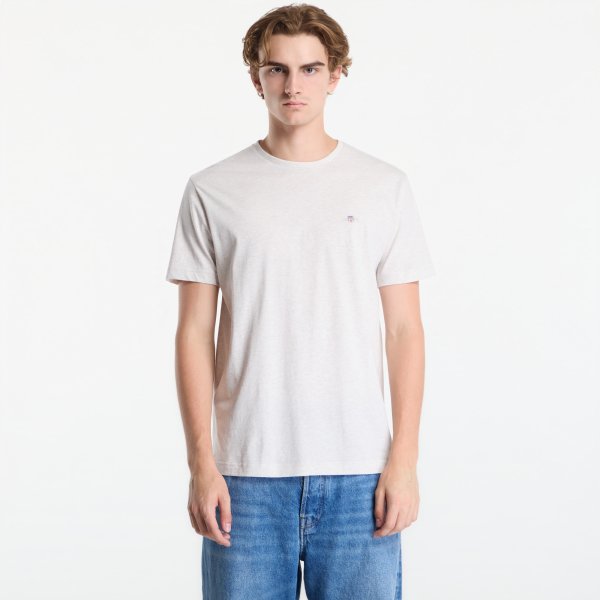 Tričko Gant Reg Shield Ss T-Shirt Glacier Melange M