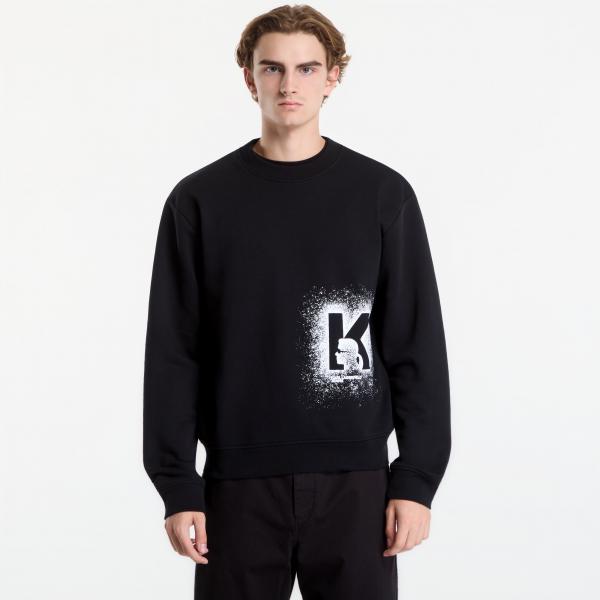 Mikina Karl Lagerfeld Jeans Reg K Logo Sweat Black S