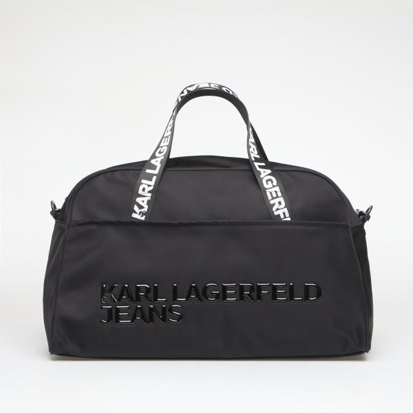 Taška Karl Lagerfeld Jeans Nylon Gymbag Black Universal