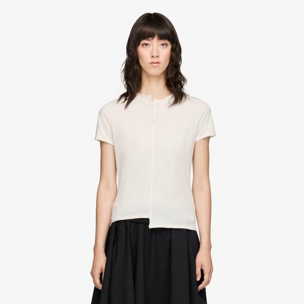 Tričko Y-3 Fitted Short Sleeve Tee Chalk White S