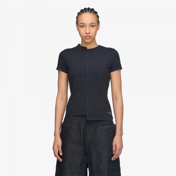 Tričko Y-3 Fitted Short Sleeve Tee Black M