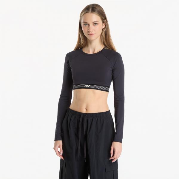 Tričko New Balance AC Fitted Long Sleeve Black S