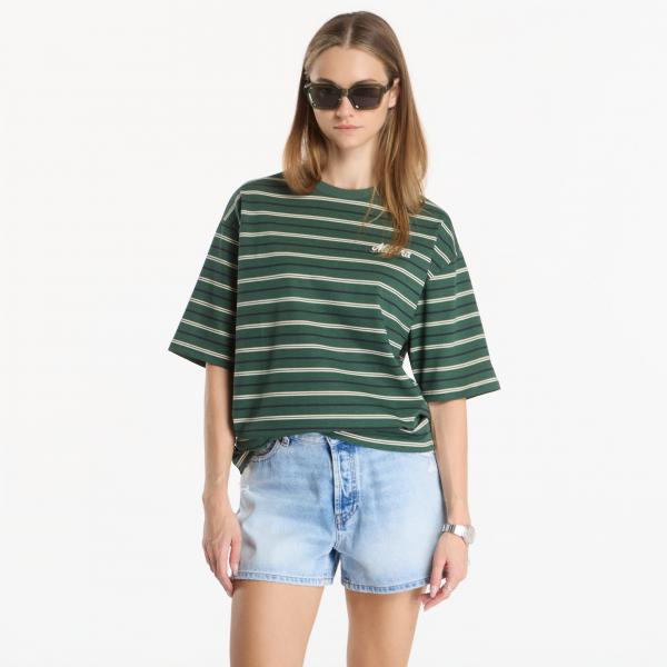 Tričko New Era Stripe OS Tee UNISEX Latte S