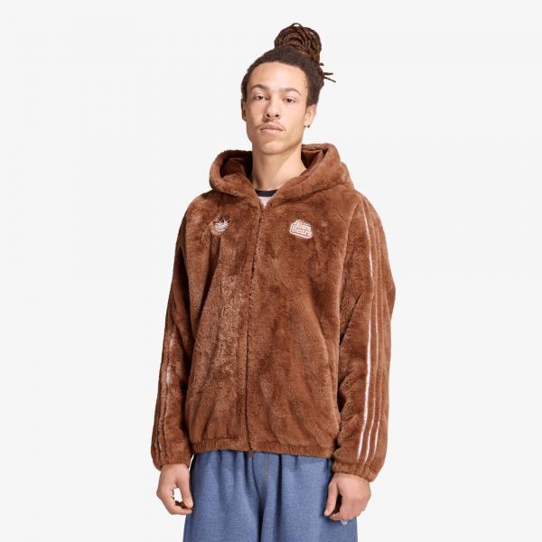 Bunda adidas Care Bear Fur Jacket Preloved Brown M