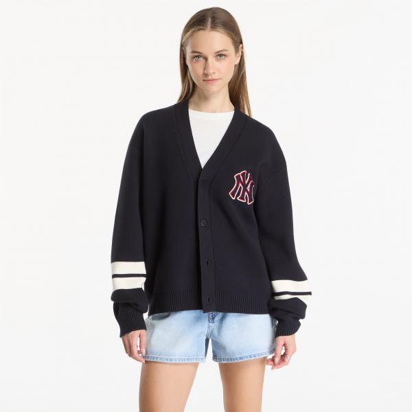 Svetr New Era MLB Knit Cardigan New York Yankees UNISEX Navy L