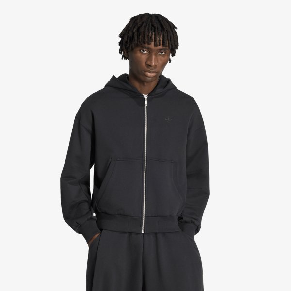 Mikina adidas Premium Essentials Cropped Full Zip Black XL