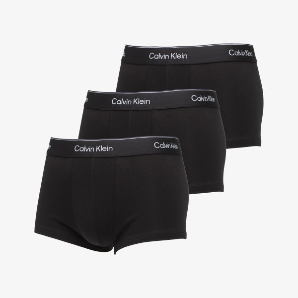Trenky Calvin Klein Low Rise Trunk 3-Pack Black M
