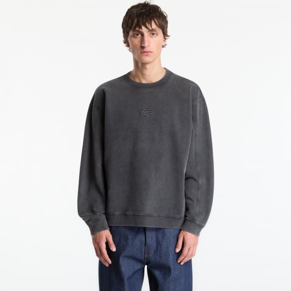 Mikina Filling Pieces Sweatshirt Boxy Embroidered Vintage Black L