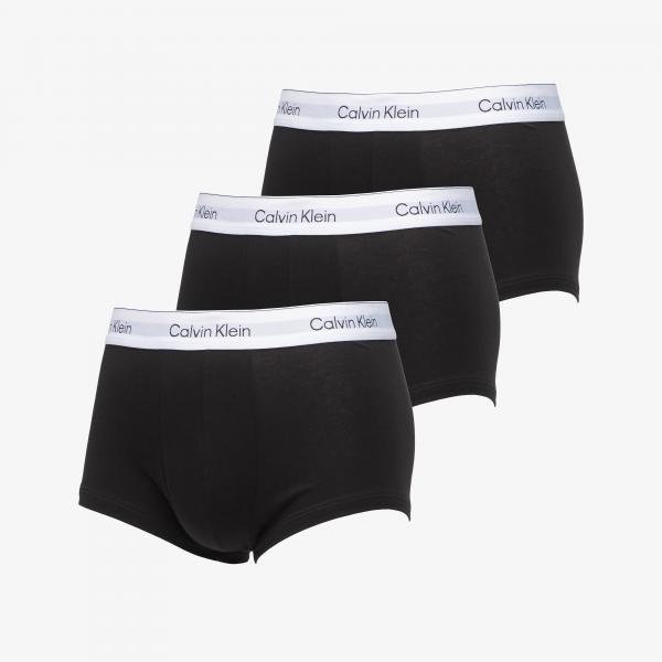 Trenky Calvin Klein Low Rise Trunk 3-Pack Black M