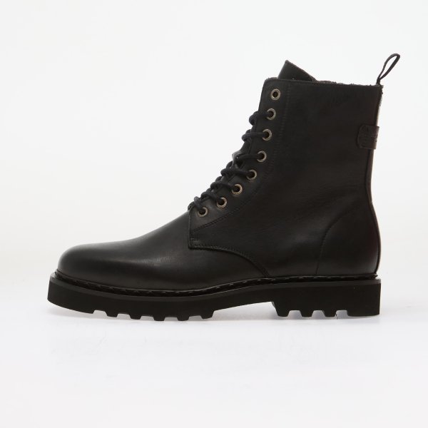 Boty AllSaints Skiff Military Boot Black 10