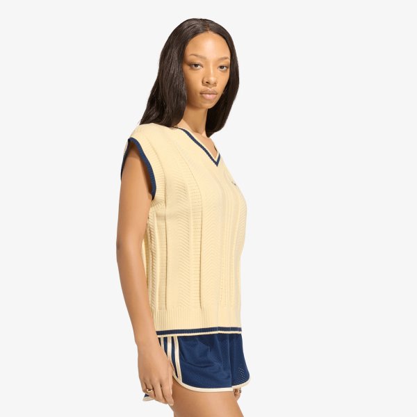 Vesta adidas Cable Knit Vest UNISEX Warm Vanilla S