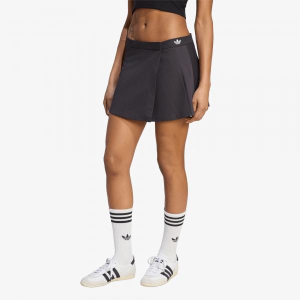 Sukně adidas Pleated Skirt Utility Black/ Cloud White 10