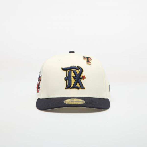Kšiltovka New Era 59FIFTY MLB Pin Texas Rangers Navy/ White 7 5/8