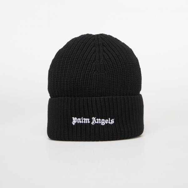 Čepice Palm Angels Classic Logo Beanie Black/ Off White Universal