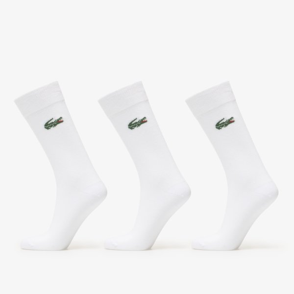 Ponožky Lacoste Crew Sock White 39-42