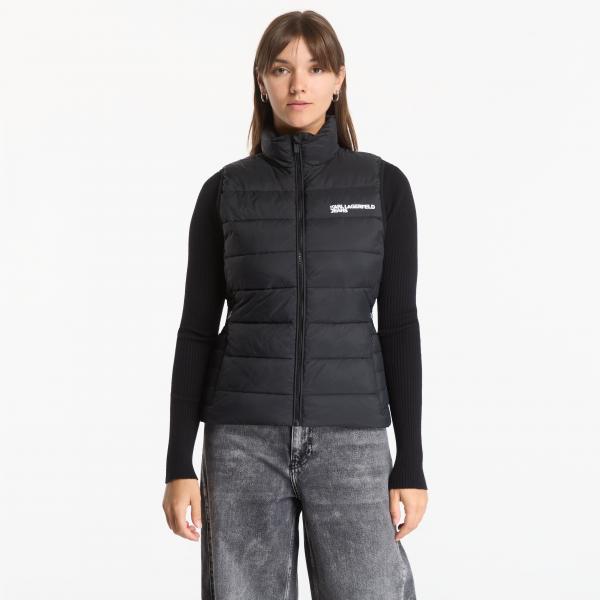 Vesta Karl Lagerfeld Jeans Light Padded Logo Vest Black L