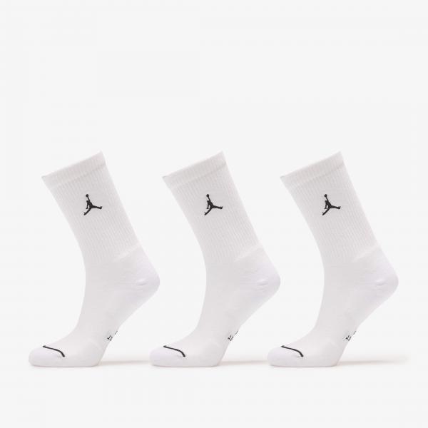 Ponožky Jordan Everyday Crew Socks 3-Pack White/ Black XL