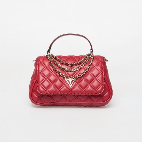 Kabelka GUESS Giully Ii Top Handle Flap Dark Cherry Universal