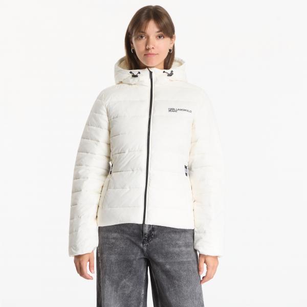 Bunda Karl Lagerfeld Jeans Light Padded Logo Jacket Egret XS
