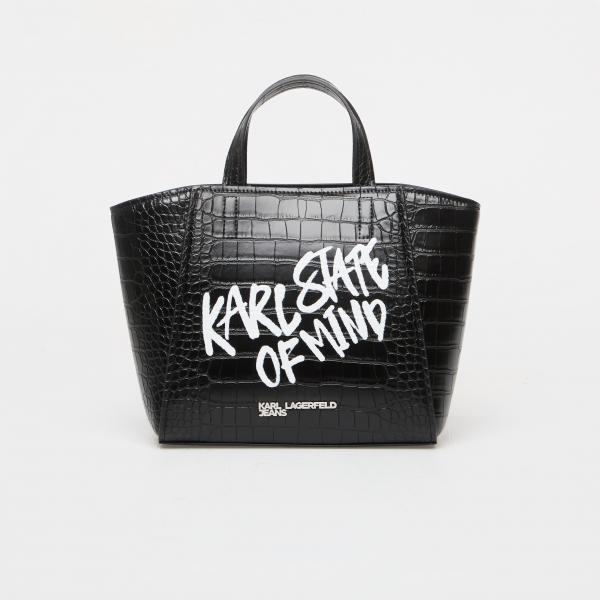 Kabelka Karl Lagerfeld Jeans Logo Mini Tote Quote Black Universal