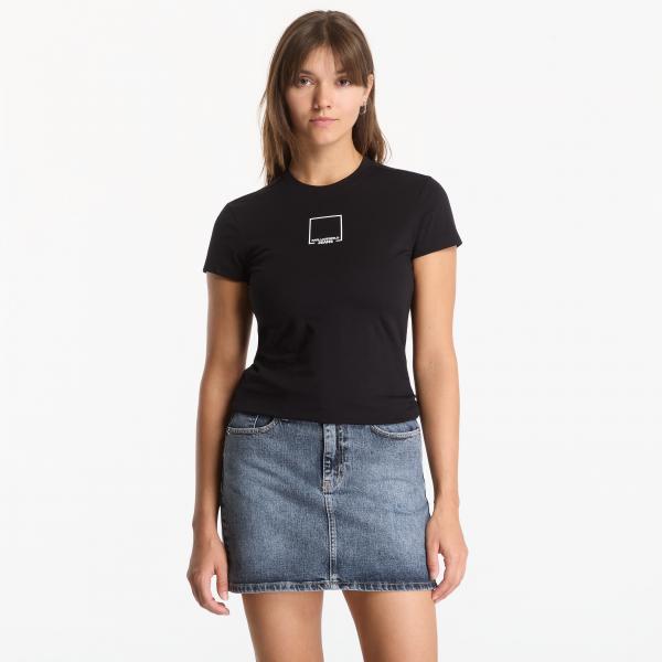 Tričko Karl Lagerfeld Jeans Slim Outline Logo Tee Black L