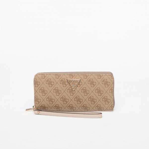 Peněženka GUESS Laurel Ii Slg Large Zip Around Latte Logo Universal
