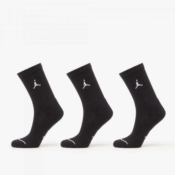 Ponožky Jordan Everyday Crew Socks 3-Pack Black/ White XL