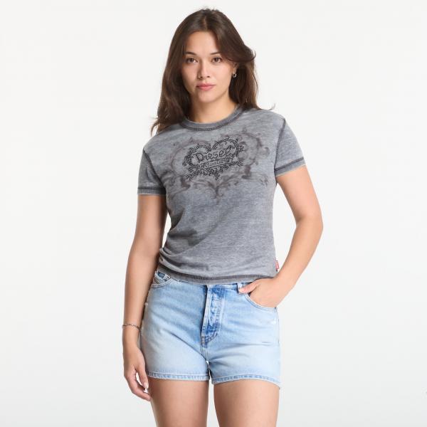 Tričko Diesel T-Ila-Aa1 T-Shirt Jet Black S